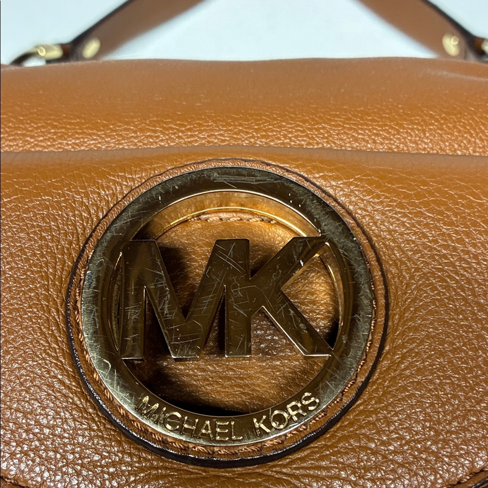 Michael Kors Leather Hobo Bag Luggage Brown - Picture 9 of 16